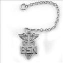 Picture of White-Gold Plate- BSN Caduceus Pin Guard