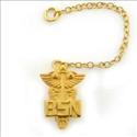 Picture of 14K Yellow-Gold- BSN Caduceus Pin Guard